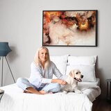  Slika - Volcanic Abstraction (1 Part) Wide 90x60 U crnom drvenom okviru | shoptok.hr