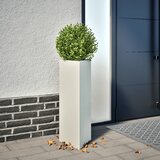 Furnova Vrtno korito bela trikotna 30x26x75 cm jeklo, (21920621) Cene