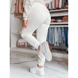 DStreet Spodnie damskie dresowe SWAN ecru | Shoptok.si