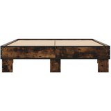 vidaXL Okvir kreveta boja hrasta 140x190 cm konstruirano drvo i metal | shoptok.hr