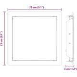  Pristupna ploča 2 pcs Bijelo 23 x 23 x 3 cm Čelik | shoptok.hr