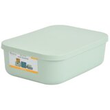 Homéa Svijetlo zelena plastična kutija za pohranu s poklopcem 24x18x8 cm – | shoptok.hr