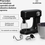 Klarstein Bella Evo kuhinjski robot | planetarni mešalni sistem | 3 mešalni nastavki | 1500 W | 5 l | Shoptok.si