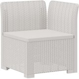 SOFA za vrt za 3 osobe sa izgledom rattan PP Bijela | shoptok.hr