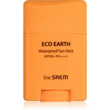 The Saem Eco Earth Waterproof vodoodporna krema za sončenje za obraz v paličici SPF 50+ 17 g Cene