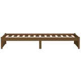  Okvir za krevet boja meda od masivnog drva 90 x 190 cm mali | shoptok.hr