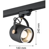  Argon 4311 - Reflektor za šinski sistem NET 1xE27/15W/230V crna | Eponuda.com