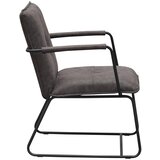 MID.YOU FOTELJ, antracit kovina, tekstil | Shoptok.si