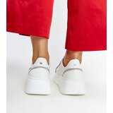 Karino White leather sneakers with rhinestones | shoptok.hr