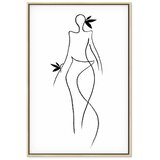  Slika - Exotic Dance (1 Part) vertical 80x120 U prirodnom drvenom okviru | shoptok.hr