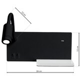  LED zidno svetlo SHELF LED/4W+LED/5W+LED/2W/230V crno | Eponuda.com