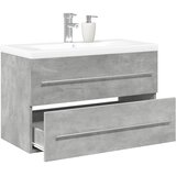  2-dijelni set kupaonskog namještaja siva boja betona drveni 80 x 38.5 x 48 cm | shoptok.hr