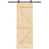 vidaXL Klizna vrata s priborom za montažu 70 x 210 cm masivna borovina | shoptok.hr