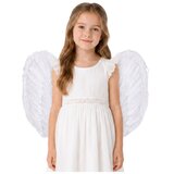  Kostim za karneval s anđeoskim krilima od perja za božićnu igru ​​za djecu 54 x 35 cm | shoptok.hr
