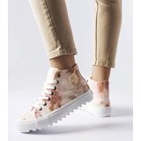 Big Star Beige Patterned Sneakers | Shoptok.si
