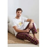 Trendyol muški set pidžama Tmnss26Pt00006, bela/bela Cene