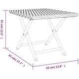  Sklopivi stol smeđi 45 x 35 x 32 cm od poliratana | shoptok.hr