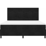  LED Box Spring Krevet s uzglavljem Crna 180 x 200 cm Baršun | Shoptok.si