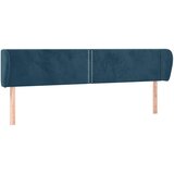  Uzglavlje s ušima tamnoplavo 163x23x78/88 cm baršunasto | shoptok.hr