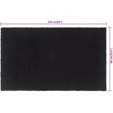  Otirač crni 90 x 150 cm čupavi od kokosovih vlakana | shoptok.hr
