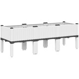 Maison Chic Cvetlično korito - Cvetlični Lonec z nogami belo 120x40x42 cm PP, (21790531) Cene