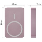 Emos powerbank WI 1046, 10 000 mAh, 20 W+Wireless, lososova | Shoptok.si