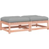  The Living Store Vrtni stolček za noge z blazino 2 kosa trden les douglas - Vrtni Stolček Za Noge, (21447651) | Shoptok.si