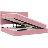  s madracem i skladištem Ružičasta 200 x 200 cm Baršun | shoptok.hr
