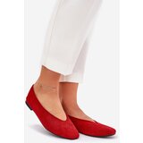 Boto Classic Ballet Flats Made Of Eco Suede Red Osallin | shoptok.hr