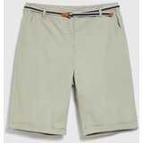 Marisse Cotton Shorts With Belt, Olive | Eponuda.ba