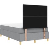  LED Box Spring Krevet Svijetlo siva 120 x 200 cm tkanina | shoptok.hr