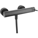 Paffoni LIG168DNO Light stenska armatura za tuš s tuš setom črna | Shoptok.si
