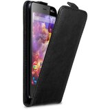 Cadorabo Ohišje, združljivo z WIKO HIGHWAY v kaviar črna - Zaščitni ovitek v obliki flipa iz gladkega umetnega usnja, (20559216) | Shoptok.si