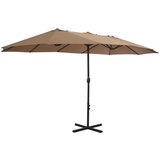  Vrtni suncobran s aluminijskom šipkom 460 x 270 cm bež | shoptok.hr