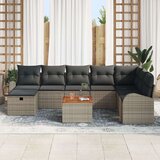  9-komadni vrtni sofa set s jastučićima siva Poli ratan | shoptok.hr