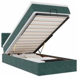 Maison Chic Otomanski Posteljni okvir - Enojna postelja - Postelja za odrasle z vzmetnico zelen 90x190 cm žamet-J2619, (21775362) Cene