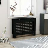 vidaXL pokrov za radijator crni 112 x 19 x 81 cm mdf Cijene