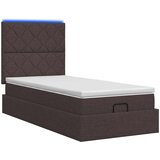  od pjene s madracem i LED-om Tamno smeđa 100 x 200 cm | shoptok.hr