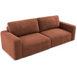 Makamii Raztegljiva/s prostorom za shranjevanje sedežna garnitura iz šenilje v barvi terakote 252 cm Kona – | Shoptok.si