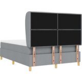  Okvir za krevet s madracem svijetlosiv 140x190 cm tkanina | shoptok.hr