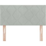 vidaXL LED uzglavlje s dijamantnim blokovima svjetlosivo 90 cm baršun, uzglavlje s dijamantnim blokovima svjetlosivo 90 cm baršun | shoptok.hr