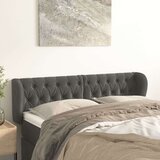  Uzglavlje s ušima tamnosivo 147x23x78/88 cm baršunasto Cijene