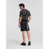 Karl Lagerfeld Hlače črna / bela | Shoptok.si