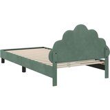  Otroški posteljni okvir z vznožjem Morsko zelena 90 x 200 cm, (5000104657) | Shoptok.si