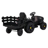 Traktor na akumulator s prikolicom Titanium - crni | shoptok.hr