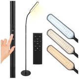 Izoxis LED podna lampa 180 cm s daljinskim, crna Slike