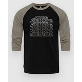 Horsefeathers Majica Rollin Raglan T-Shirt Black/ Taupe M | Shoptok.si