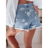 DStreet Spodenki damskie jeansowe w gwiazdki MOONSTAR niebieskie | shoptok.hr