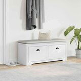 vidaXL L klop v preddverju "BODO" Bela 114x40x45 cm | Shoptok.si