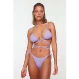 Trendyol Lilac Tie Detailed Bikini Bottoms Cene